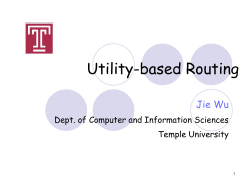 A Utility-Based Routing Scheme in MANETs