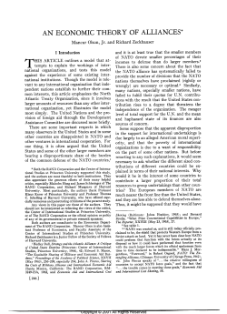AN ECONOMIC THEORY OF ALLIANCES.