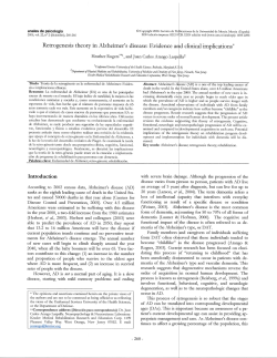 Retrogenesis theory in Alzheimer`s disease