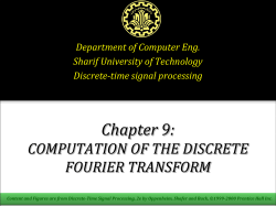 Decimation-In-Frequency FFT Algorithm