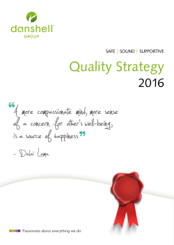 Developing the Quality Strategy