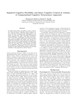 Impaired Cognitive Flexibility and Intact Cognitive Control in Autism