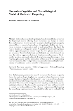 Towards a Cognitive and Neurobiological Model of