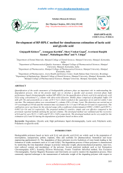 Development of RP-HPLC method for simultaneous estimation of