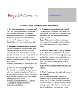10 Things to Consider in Choosing a Criminal Defense Attorney 1
