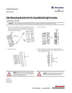 Side Mounting Bracket Set for GuardShield Light Curtains