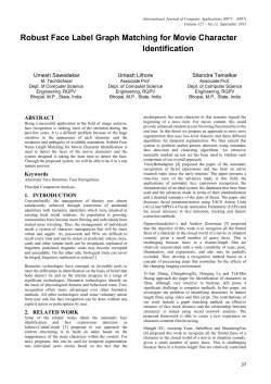 Robust Face Label Graph Matching for Movie Character Identification