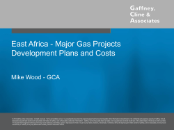 East Africa - Major Gas Projects Development Plans and Costs