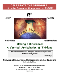 Examples of what Depth of Knowledge `sound-like`