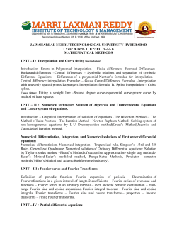 JAWAHARLAL NEHRU TECHNOLOGICAL UNIVERSITY