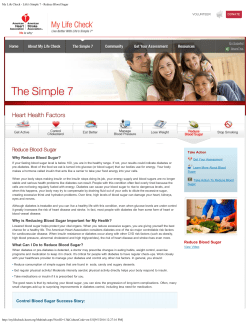 My Life Check - Life`s Simple 7