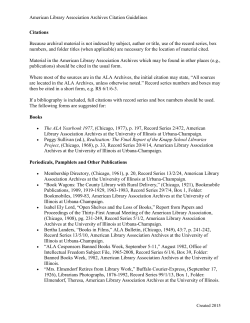 Citation Guidelines - University of Illinois Archives