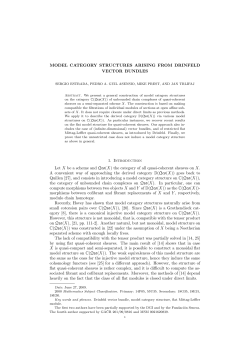 MODEL CATEGORY STRUCTURES ARISING FROM DRINFELD