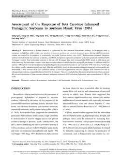 Assessment of the Response of Beta Carotene