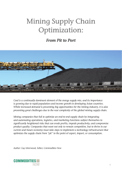 Mining Supply Chain Optimization