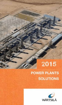 Power Plants Solutions 2015 Catalogue