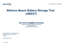 Alkimos Beach Battery Storage Trial (ABEST)