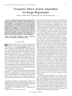 Geometric Direct Search Algorithms for Image