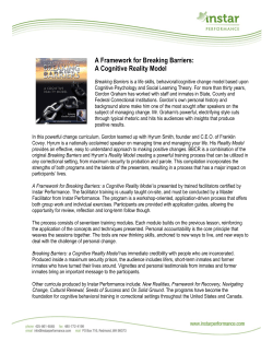A Framework for Breaking Barriers: A Cognitive Reality Model