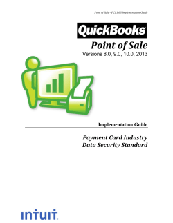 Security Guidance for QuickBooks Customers and Small Business