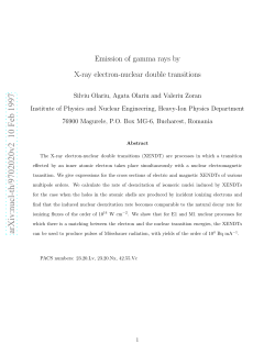 Emission of Gamma Rays by X-ray Electron