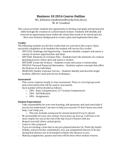 Business 10 2016 Course Outline