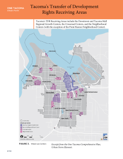 Tacoma`s Transfer of Development Rights Receiving Areas