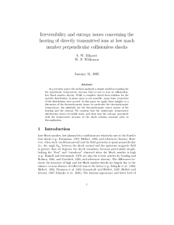 Irreversibility and entropy issues concerning the heating of directly