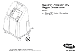 Invacare® Platinum™10L Oxygen Concentrator