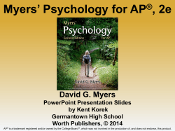 Psychology`s History and Approaches Unit 01