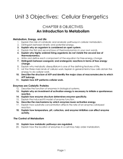 chapter 8 objectives
