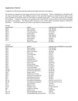 Supplementary Material I