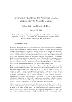 Integrating Knowledge for Assessing Coastal