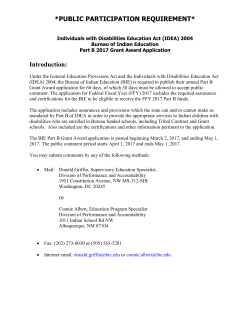 Individuals with Disabilities Education Act