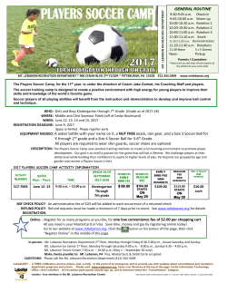 EQUIPMENT NEEDED: A water bottle with your name