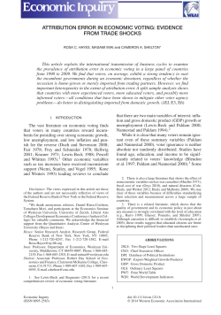 attribution error in economic voting: evidence from trade shocks