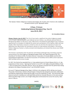 2017 Summer Solstice Press Release
