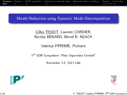 Model Reduction using Dynamic Mode Decomposition