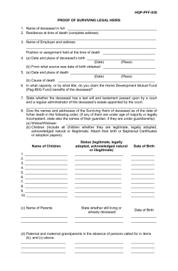 HQP-PFF-030 PROOF OF SURVIVING LEGAL - Pag
