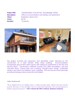 Case Study &ndash; Robertson`s Boat Yard