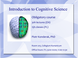 Introduction to Cognitive Science