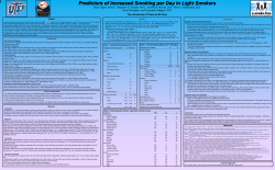 Predictors of Increased Smoking per Day in Light Smokers