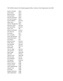 THE PLAYERS involved in the Prejudicing against Jeffrey L