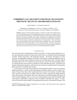 forbidden gap argument for phase transitions proved by means of