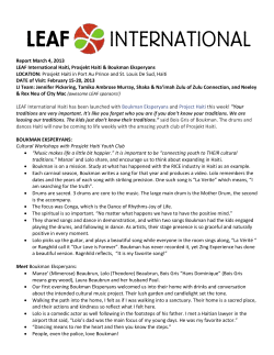 LEAF International Haiti Travel Report 2013