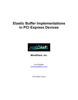 Sizing of the Replay Buffer in PCI Express