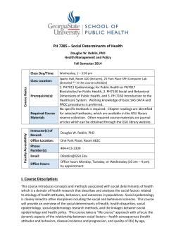 Social Determinants of Health - School of Public Health | Georgia