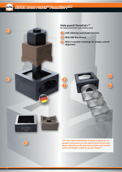 ALFRA hole punch&reg; FormCut+