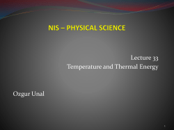 Thermal Energy