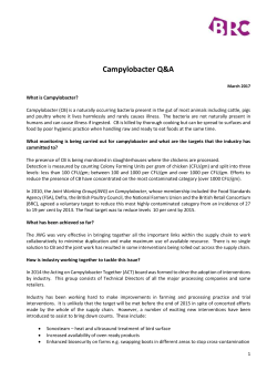 food waste: brc briefing - British Retail Consortium